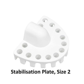 stabilisation plate size-2 dental silicone teeth tooth dentistry science 3dprint resin mechanical parts dentist medical diy anycubic medicine duplicating stabilising form 3d print model - Mito3D