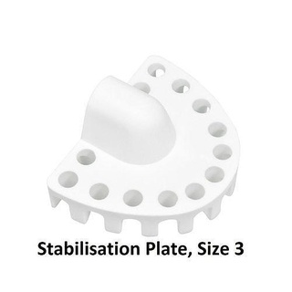 stabilisation plate size-3 dental 3dprint resin teeth parts tooth science dentist medical diy dentistry anycubic medicine mechanical duplicating silicone stabilising 3d print model - Mito3D
