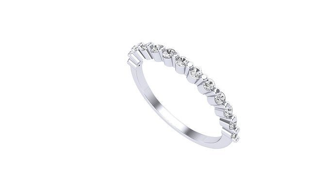 Stapel Ring Schmuck Gold druckbar Diamant Engagement Silber Juwel Hochzeit Platin Sterling engagem cad Ringe 3D print model - Mito3D