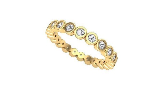 Stapel Ring 3d drucken Modell Schmuck Gold druckbar Diamant Engagement Silber Juwel Hochzeit Platin Sterling engagem cad Ringe 3d print model - Mito3D