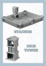 stadium dice tower player fantasy football toy game miniature 3d 3dsculpture gametoys miniatures bloodbowl gamers play games toys board 3d print model - Mito3D
