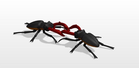 escarabajo juegos-juguetes el ciervo de los insectos escarabajos la naturaleza juegos juguetes 3d print model - Mito3D
