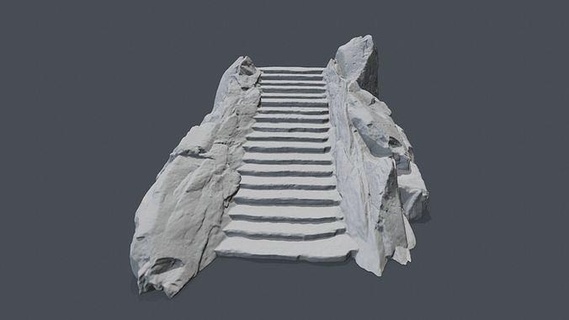 stair print angel ruin statue base printing pressure pressing printed games toys game accessories 3d print model - Mito3D