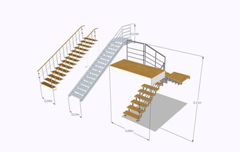 merdivenler iç dekor ev mimari dış eşyaları Yerleşim planlayıcı Odun bina binalar reklâm yürüme toplama pop promosyon sunum 3d print model - Mito3D
