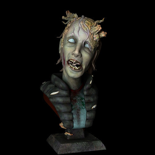 stalker - last us thelastofus tlou clicker hbo ps3 ps4 ps5 zombie art sculptures 3D print model - Mito3D