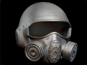acosador claro cielo casco máscara radioactivo airsoft cosplay 3dshophelmet seguridad plastico proteccion juegos juguetes juego guerrero caballero accesorios 3d print model - Mito3D