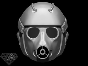molestatore exo personalizzato casco esoscheletro maschera airsoft cosplay armatura uniforme elettrico chernobyl guerriero cavaliere guerra Giochi giocattoli gioco Accessori 3d print model - Mito3D