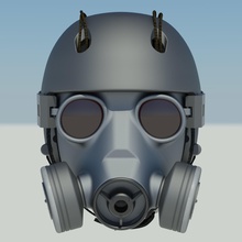perseguidor exoesqueleto capacete gás mascarar fones ouvido solitários dever liberdade monolíticos mercenários máscara radiação sobrevivência chernobyl jogos brinquedos acessórios 3d print model - Mito3D