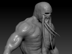 stalker game vampire sculpture art character monster mutant anatomy games toys other 3d print model - Mito3D
