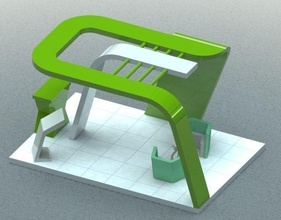 stall Sergisi sanat 3d 3dmodel mimarlık solidworks en iyi tarar kopyaları 3d print model - Mito3D