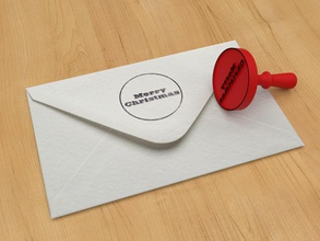 timbro 2 buon natale casa la decorazione lettera lettres di card architettonici dettagli stampa accessori 3d print model - Mito3D