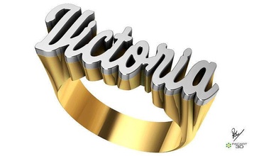 Stempel anpassbar stl obj Schmuck druckbar Mode Ring Sterling Diamant Silber Schönheit Platin Ringe 3d print model - Mito3D