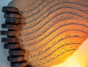 francobollo ruote argilla animale brani ceramica rullo ruota struttura orma cottura attrezzo maniglia ferri cavallo zampe decorativo Impasto fondente passatempo Fai 3d print model - Mito3D