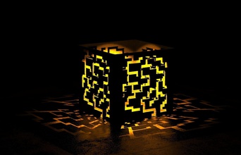 in piedi supporto paralume lampada luce illuminazione terra arredamento arte decorativo matematico geometrico 3d print model - Mito3D