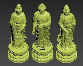 standing buddha statue model stl jesu christian mary cnc zbrush 3d kinh mery artcam jdpaint 3dsmax maria jewish menorah religiou jesus powmil art sculptures 3d print model - Mito3D