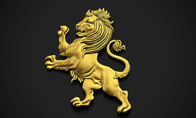 pie león alivio animal Tigre salvaje Rey moneda bas mamífero Judá selva garra Arte esculturas 3D print model - Mito3D
