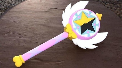 star vs forces of evil 2nd magic wand cartoon 3dprint prop cosplay model game toy butterfly games toys 3d print model - Mito3D