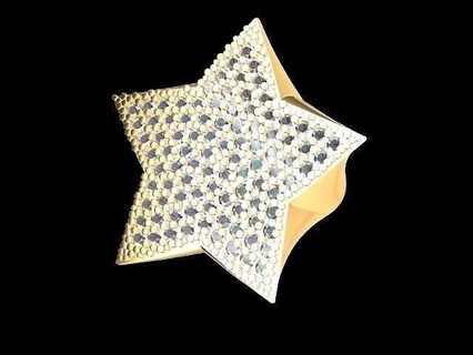 Star pflastern Ring stl verifiziert Schmuck druckbar Diamant Mode Prototyp entwickeln 3d cad stilvoll Design Sterling Silber Hochzeit Engagement Juwel Platin brillant Schönheit Anhänger 3d print model - Mito3D