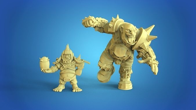 star player halfling ogre bb bloodbowl fantasy football games toys board 3D print model - Mito3D