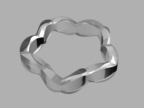 Estrela anel 0002 vidrado decoração colar amar Paz brilhando encantador brilhante Gentil moda 3d print model - Mito3D