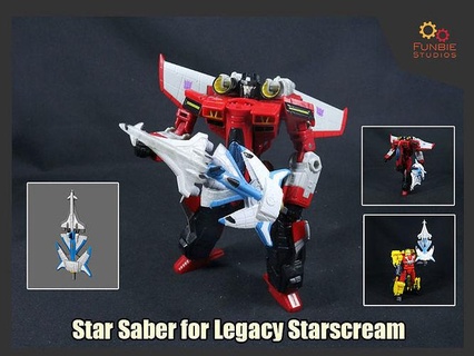Estrela sabre transformadores legado starscream armada minicon jogos brinquedos 3d print model - Mito3D