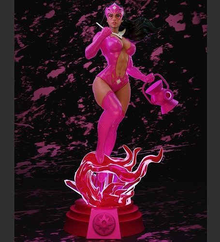 star sapphire girl character woman female human body people art sculptures 3D print model - Mito3D