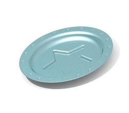 star serving plate people human women kitchen houseware food lunch spoon tableware dining house dinner restaurant hotel cookie fruits plastic cook 3d print model - Mito3D