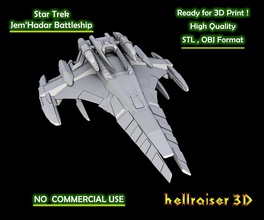 star trek - jemhadar battleship 3d printable model spacecraft space ship sci fi print hobby spaceship wars scifi science fiction famous future aircraft games toys 3d print model - Mito3D