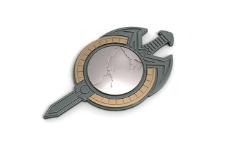 étoile randonnée miroir univers terran Empire badge réplique cosplay jouet impression imprimable logo emblème Star Trek Starfleet delta scifi gadget soutenir loisir DIY 3d print model - Mito3D