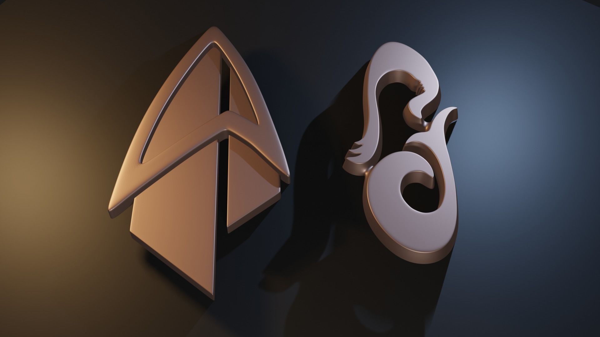 star trek picard - insignias estrella riker comandante el almirante capitán de datos sintetizador insignia comunicador juegos los juguetes cosplay traje prop 3D print model - Mito3D