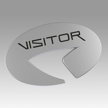 star trek picard starfleet visitor badge logo hobby diy 3d print model - Mito3D