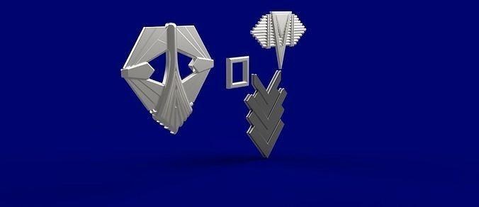 star trek terran empire cap archer medals radiation meter symbol shape models startrek games toys 3d print model - Mito3D