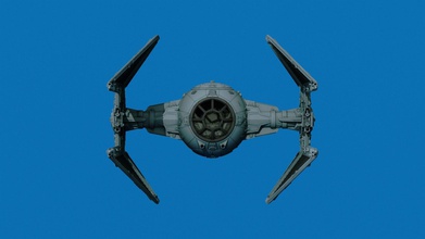 estrella mercancía regreso of jedi corbata interceptador combatiente guerra galaxias juegos juguetes 3d print model - Mito3D