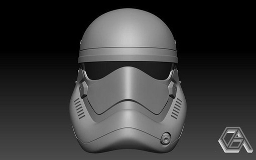 star wars - first order stormtrooper helmet sci fi cosplay wearable 3dprint character hobby diy 3d print model - Mito3D