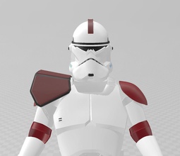 star wars a-77 captain fordo arc trooper phase ii armor art clone 3d print model - Mito3D