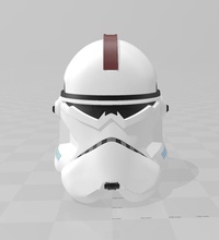 estrela guerras 77 capitão estágio ii capacete arco soldado alfa classe arte clone 3d print model - Mito3D