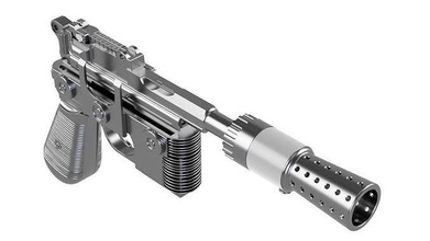 Estrela guerras afra dl 44 pesado blaster pistola Guerra Estrelas dl44 Império modelo impressão 3d passatempo faça 3d print model - Mito3D