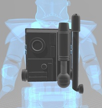 star wars arc clone trooper fives backpack art 3d print model - Mito3D