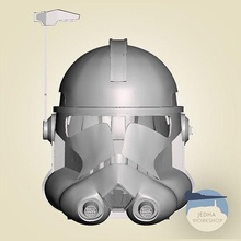 estrela guerras arco soldado estágio ii capacete 3d impressão arquivo clone 2 arquivos passatempo faça 3d print model - Mito3D