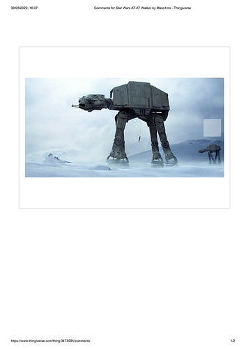 star wars at-at design technology art detailed inspiring hobby diy electronics 3D print model - Mito3D