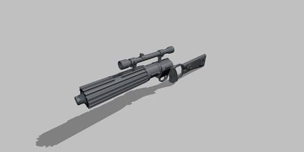Estrela guerras boba fett blaster carabina ee 3 Guerra Estrelas sw arma fogo carabineee3 bobafett passatempo 3d print model - Mito3D