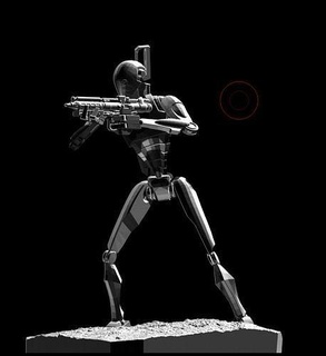 star wars bx series commando droid highpoly clonewars jedi sith separatists space sci fi scifi games toys 3d print model - Mito3D
