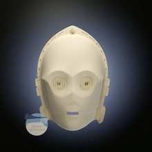 estrela guerras c3po 3d stl impressão arquivos 3po andróide cosplay capacete mascarar passatempo faça 3d print model - Mito3D