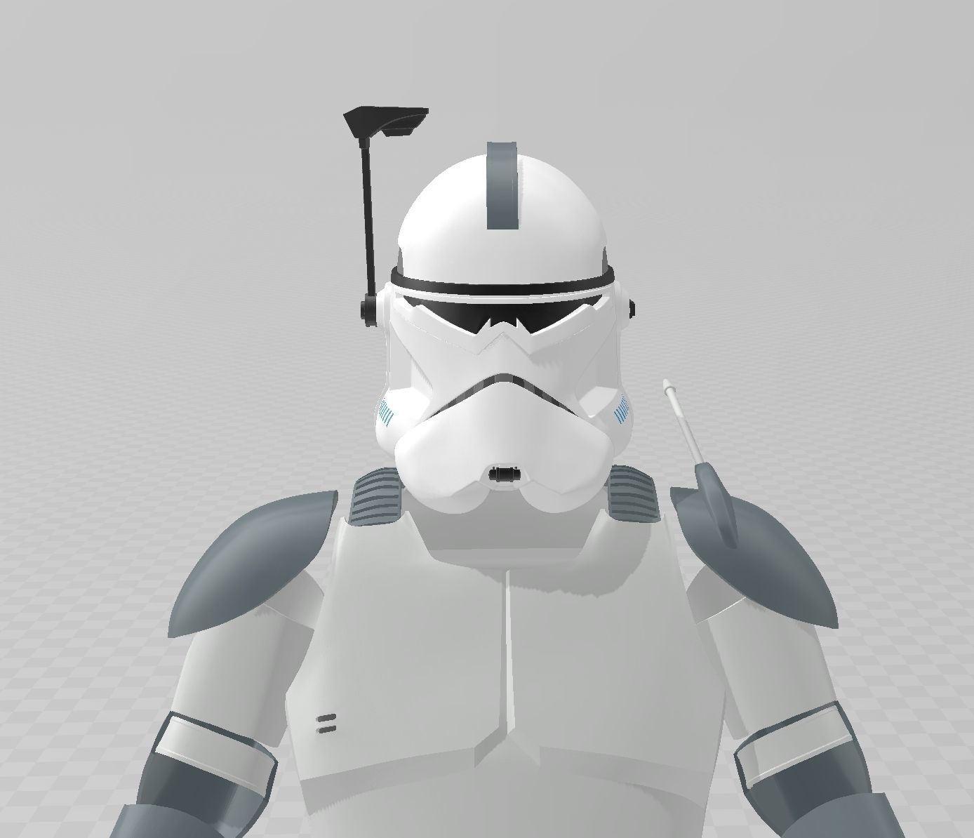 star wars clone commander wolffe armor bf2 art trooper 3D print model - Mito3D