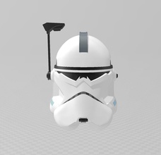 star wars clone commander wolffe helmet bf2 art trooper 3d print model - Mito3D