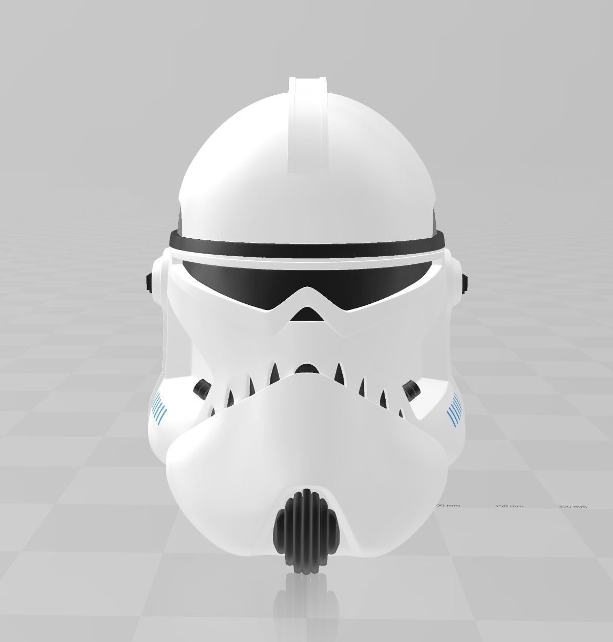 star wars clone trooper commander neyo helmet art 3D print model - Mito3D