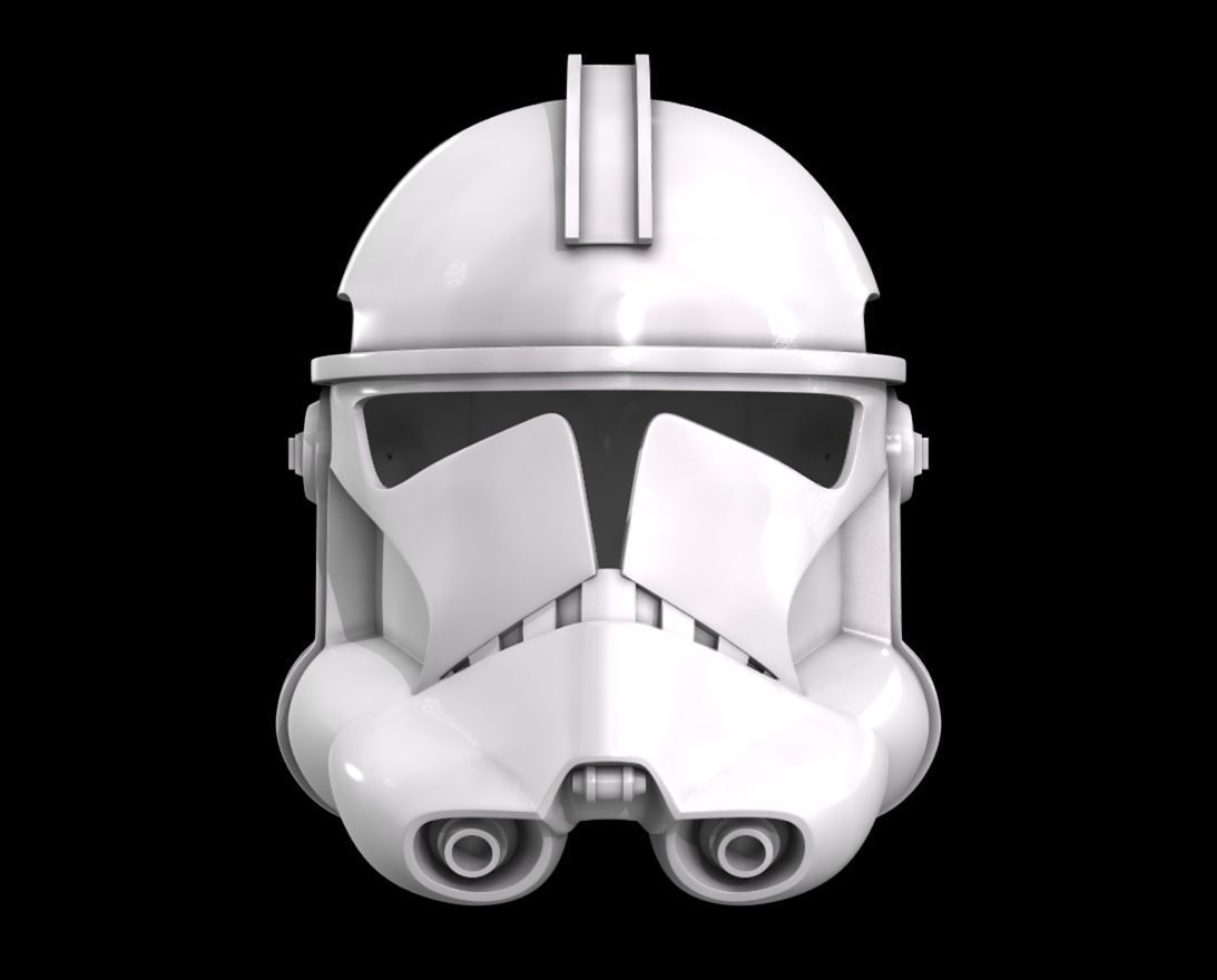 estrela guerras clone soldado capacete jedi arte varreduras réplicas 3D print model - Mito3D