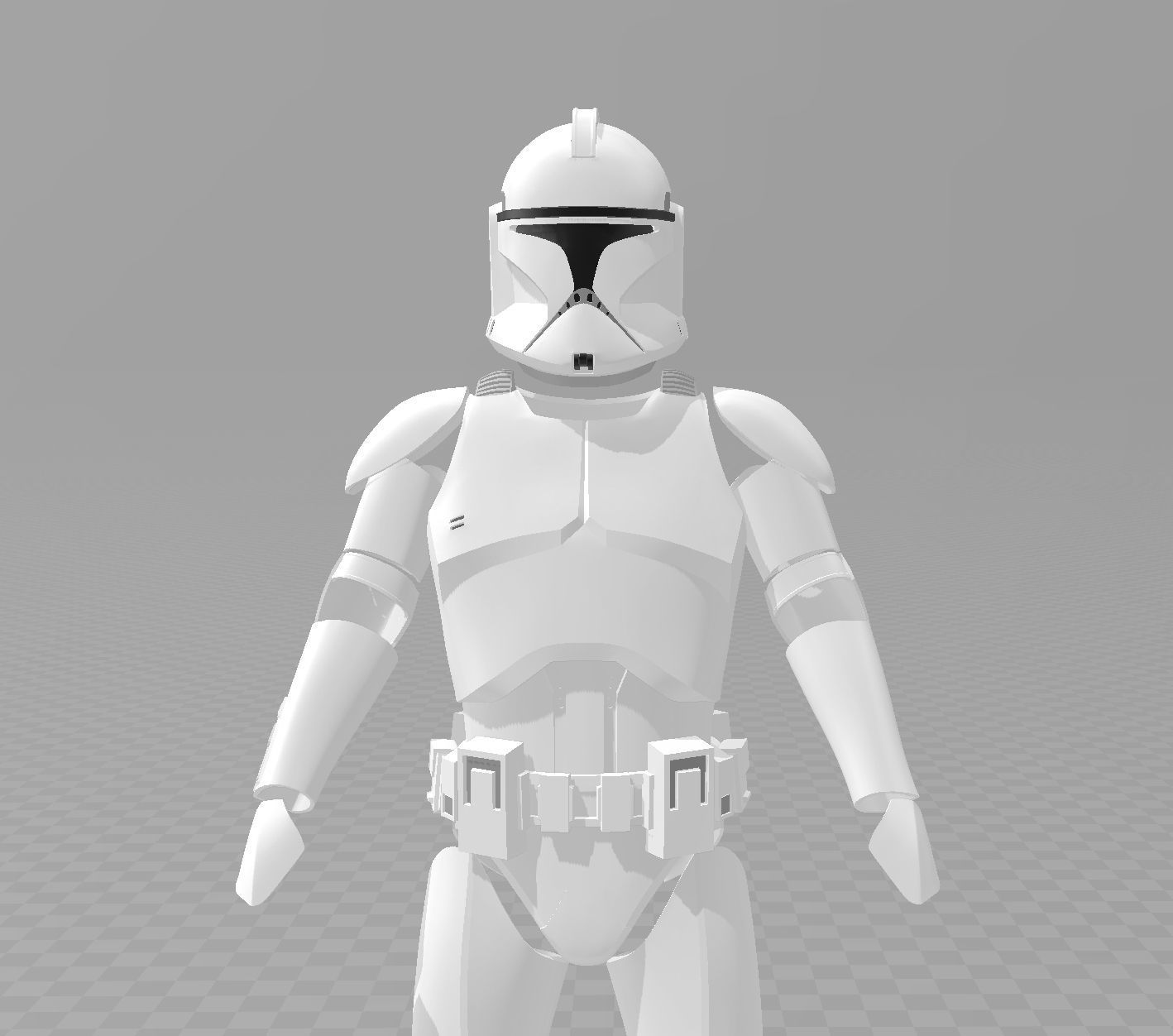 stella guerre clone soldato fase 1 armatura phase1 phase2 guerre stellari clonetrooper arte 3D print model - Mito3D