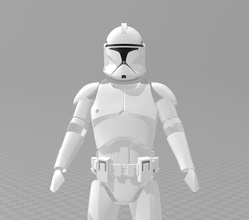 étoile guerres cloner soldat phase 1 armure phase1 phase2 étoiles clonetrooper art 3d print model - Mito3D