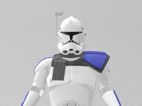 estrela guerras clone capitão rex aroma bf2 arte 3d print model - Mito3D